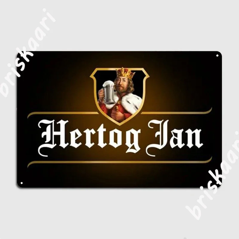 Hertog Jan Dubbel Retro Metal Plate Netherlands Wall Mural Garage Club Decoration Holland Beer Metal Posters Metal Signs