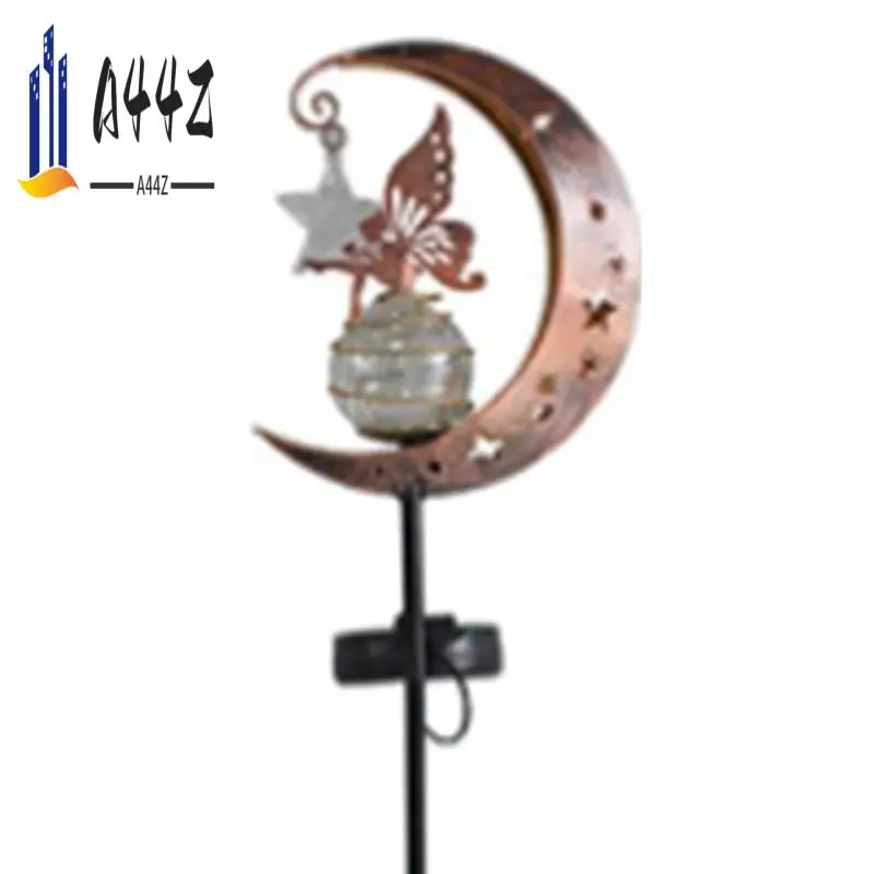 a44z-ソーラー屋外装飾、ムーンスピリットガラスボール-エンジェル装飾、防水暖かいledライト装飾経路パティオ