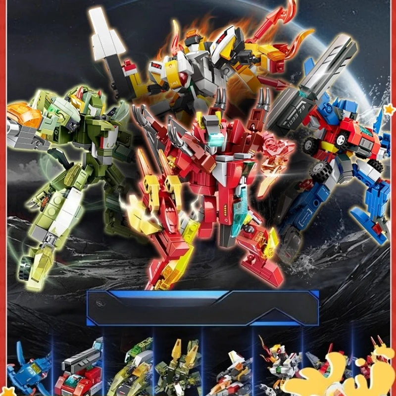 SEMBO Dwufunkcyjny Zestaw Klocków Mecha z Małych Elementów, Edukacyjny Model do Składania dla Dzieci, Kolekcja Zabawek, Prezent Urodzinowy