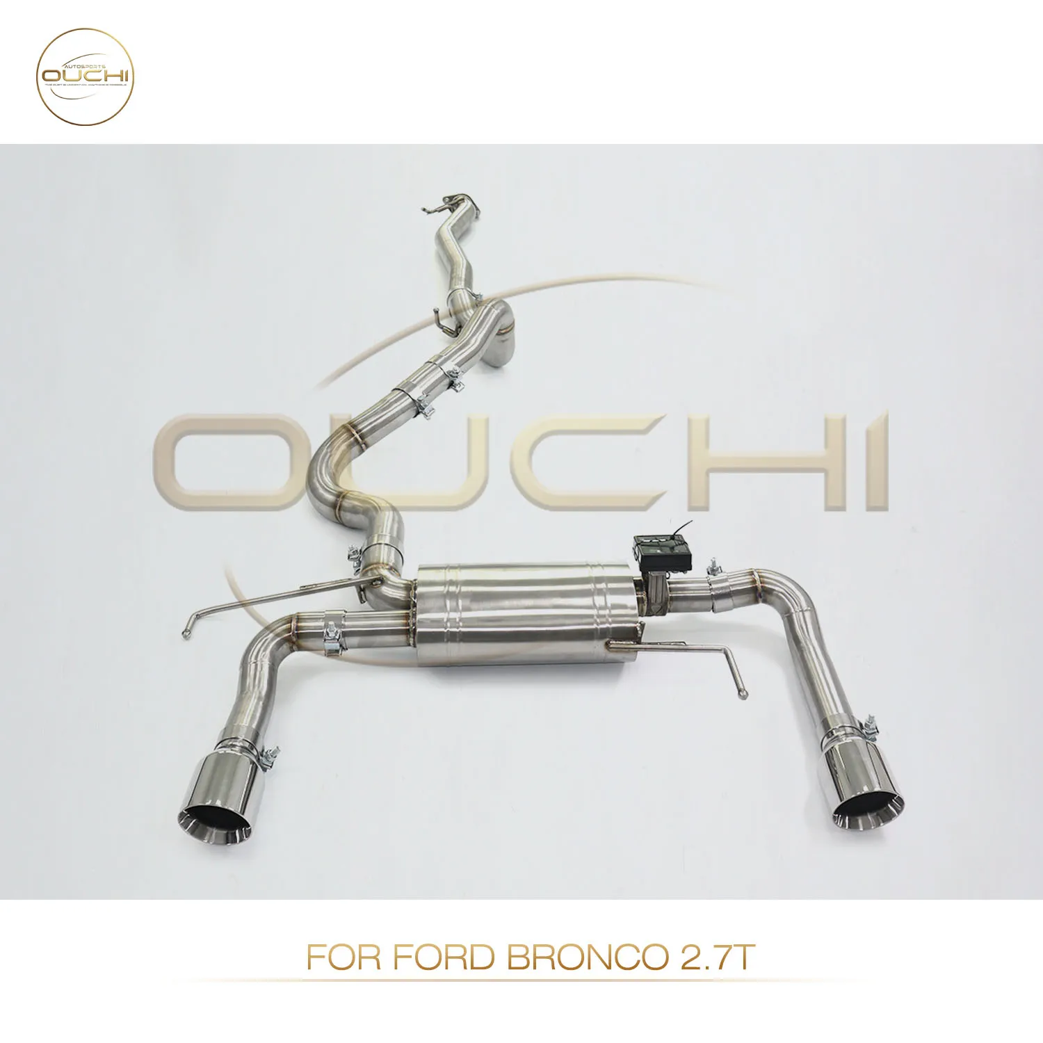

OUCHI Factory Direct Sales Performance Catback For Ford Bronco 2.7T Stainless Steel Exhaust With Muffler Remote Valve