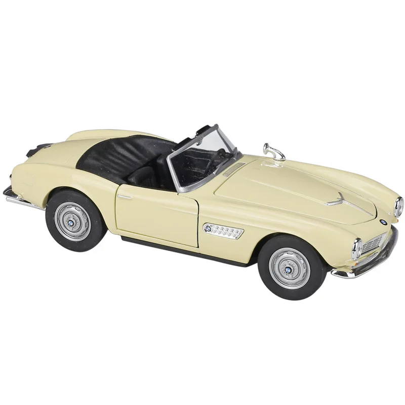 WELLY 1:24 BMW 507 Classic Roadster - نموذج مصبوب مصنوع من خليط معدني عتيق أنيق، مركبات نموذجية قابلة للتحويل مرخصة رسميًا