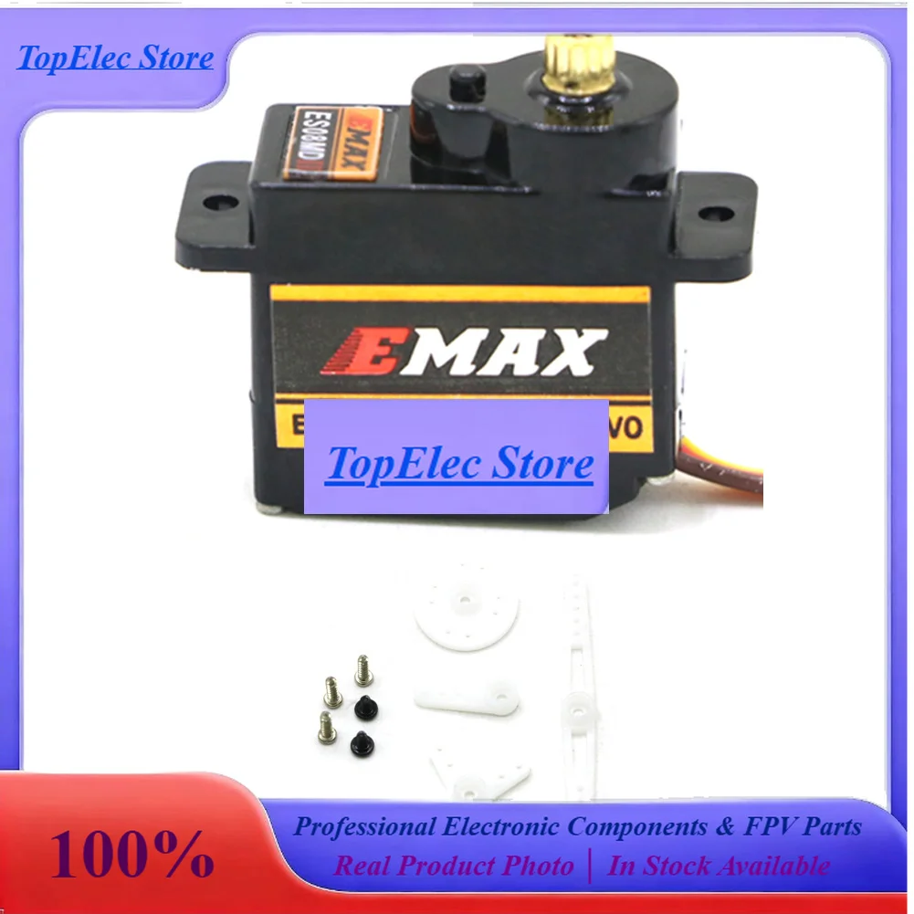 TopEs4pcs EMAX ES08MDII ES08MD II Digital Servo 12g/ 1.6/2.0 Kg.cm High-speed Mini Metal Gear For RC Model Boat Car Robot