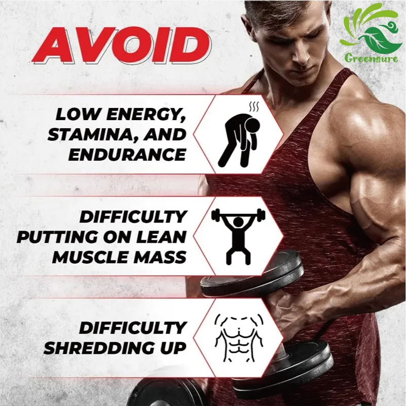 Greensure Male Energy Booster -  Healthy, Support to Help Boost Strength and Build Lean Muscle