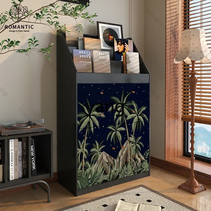LH Home Living Room Sofa Side Magazine Storage Cabinet Display Cabinet