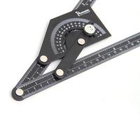 Angle Finder Tool High Precision Aluminum Alloy Angle Protractor 0-180 Degree Multipurpose Woodworking Measuring Tools With