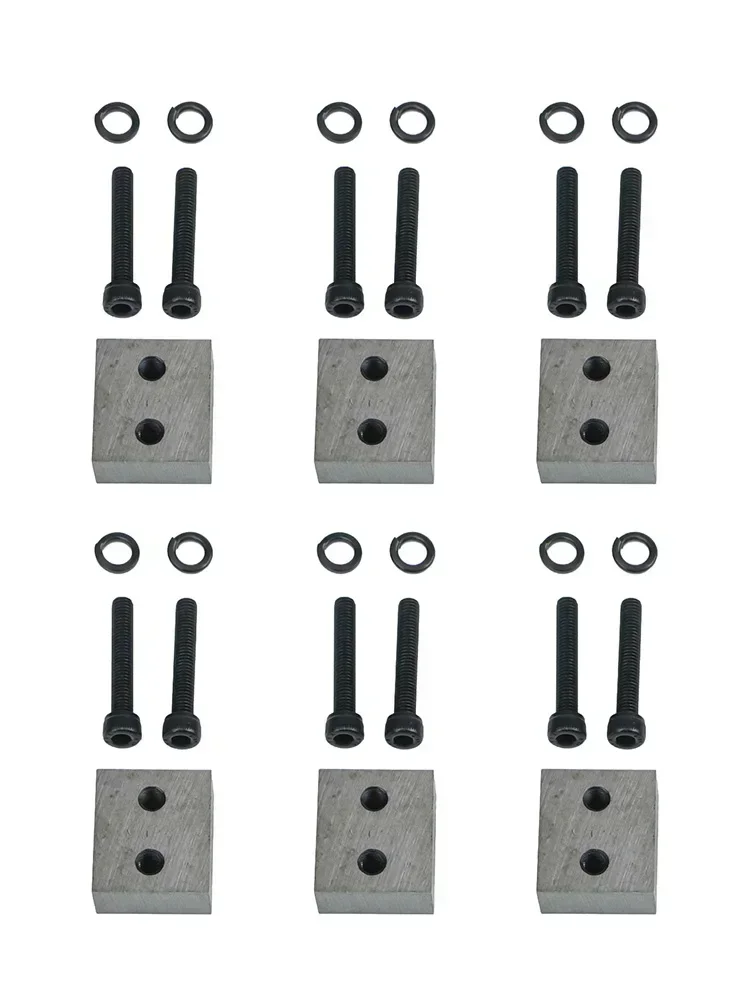 6 Pack Electric Rebar Cutter Replacement Blades for Hydraulic Cutting Machines Steel Jaw Blades for Efficient Cutting
