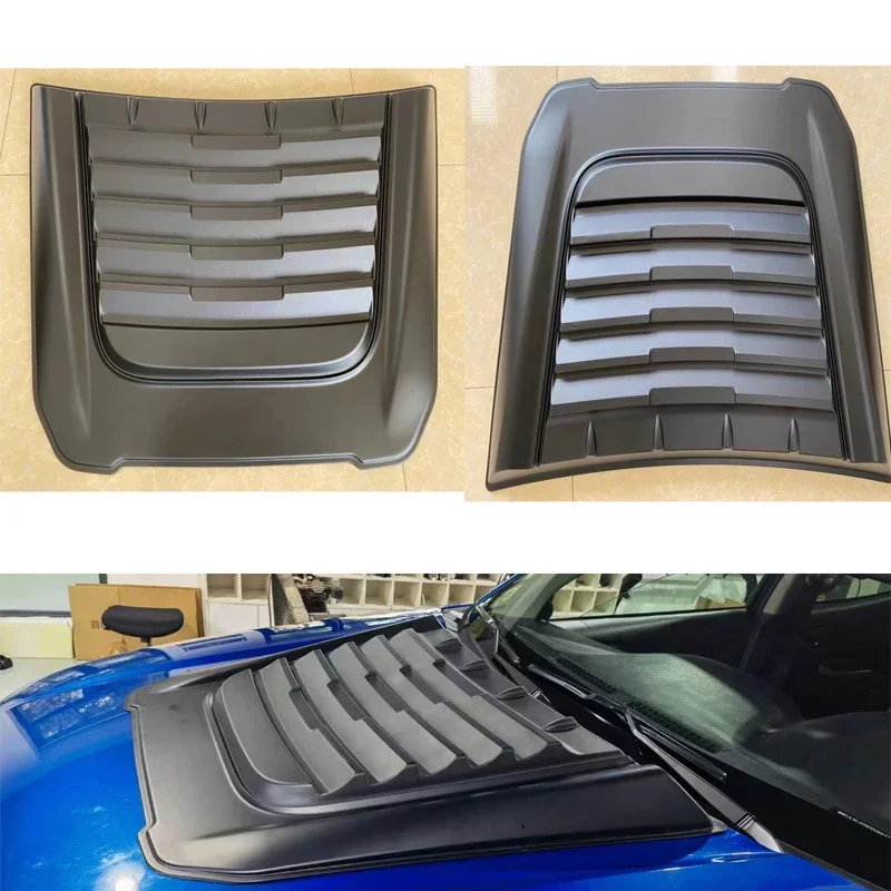 

Black Bonnet Scoop Hood Cover For Mitsubishi L200 Triton 2019 2020 2021 2022 2023 Bug Shield Bonnet Protector