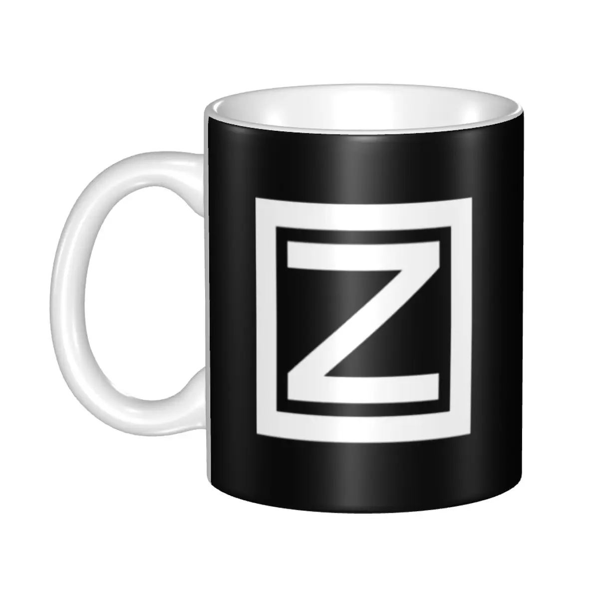 

Letter Z Russian Z Gift Mugs for Women Men Kawaii Coffee Cup Present for Office