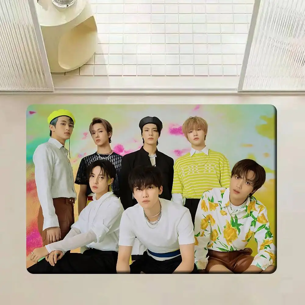 D-Dream Kpop Boy Group N-Nct الكلمة حصيرة عدم الانزلاق غرفة الغسيل حصيرة الغسيل ديكور شرفة غرفة المعيشة الطفل Alfombra