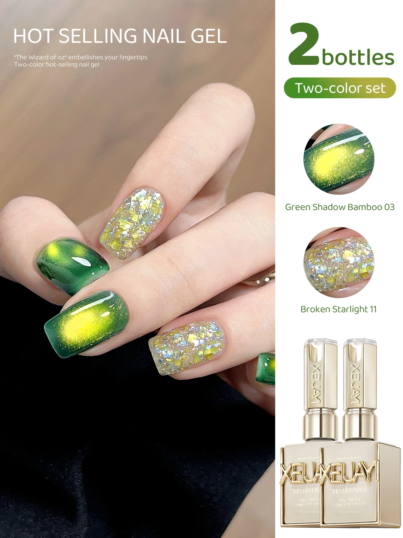 2pcs Glitter Gel Nail Polish f - đánh giá và giá Photography Lighting Gel