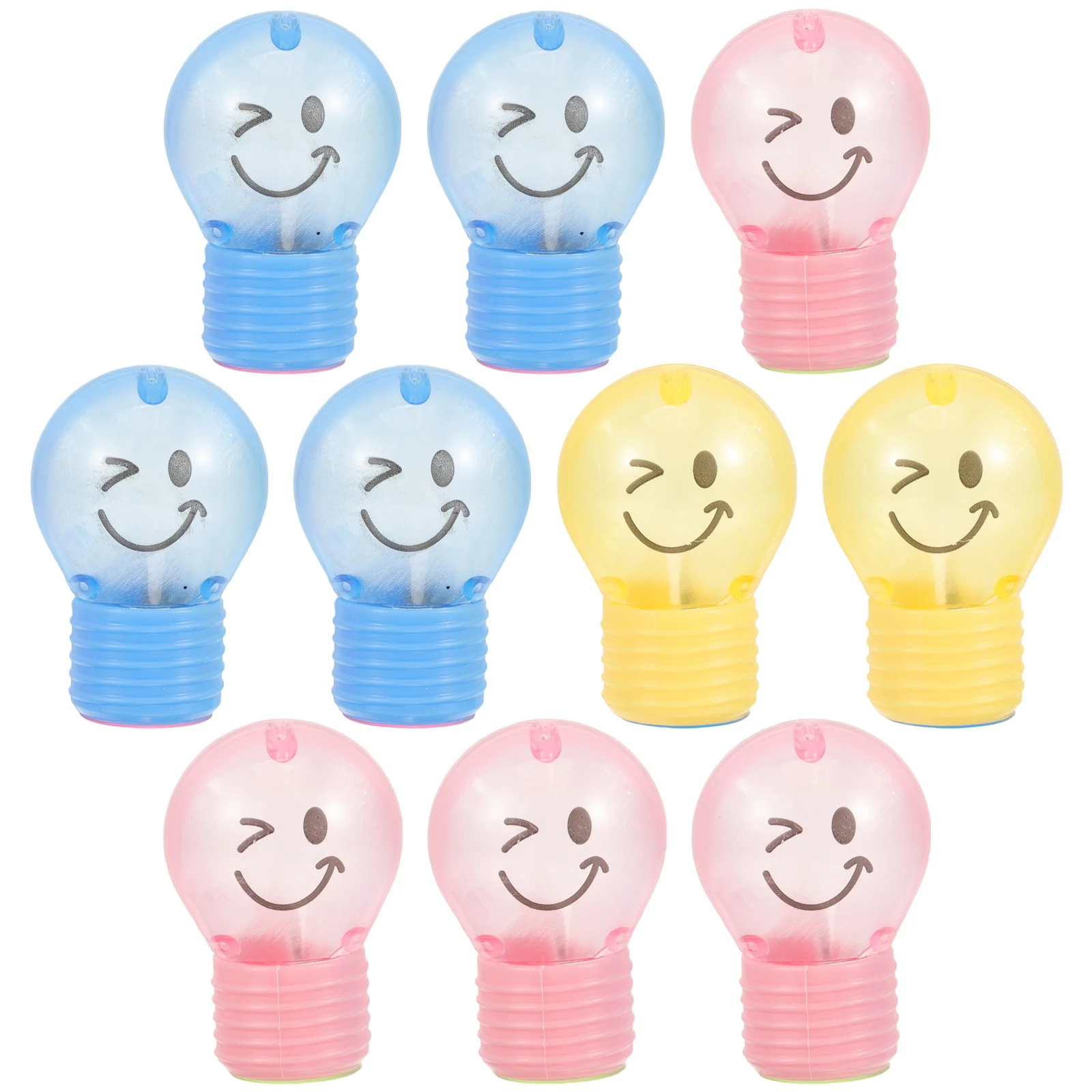 10pcs Bulb Shape Pencil Sharpeners Mini Cartoon Manual Sharpener For Kids School Stationery Gift Portable Sharpening Tool Cute