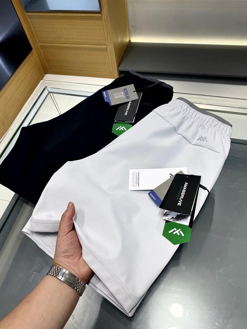 Leavo Johnson High-End Summer Outdoor Doppia cerniera ket Elastico in vita per uomo Casual Loose Fit Fibra di poliestere