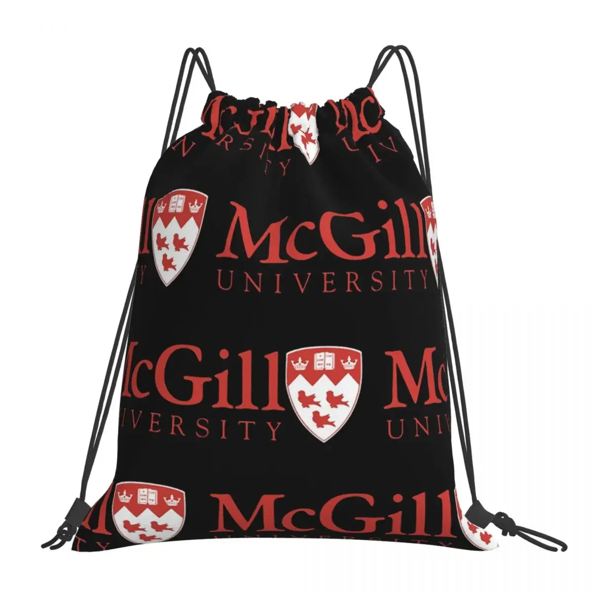 

Canadian Of University, Marty, Mcgill University Logo Backpacks Drawstring Bags Drawstring Bundle Pocket Sports Bag BookBag