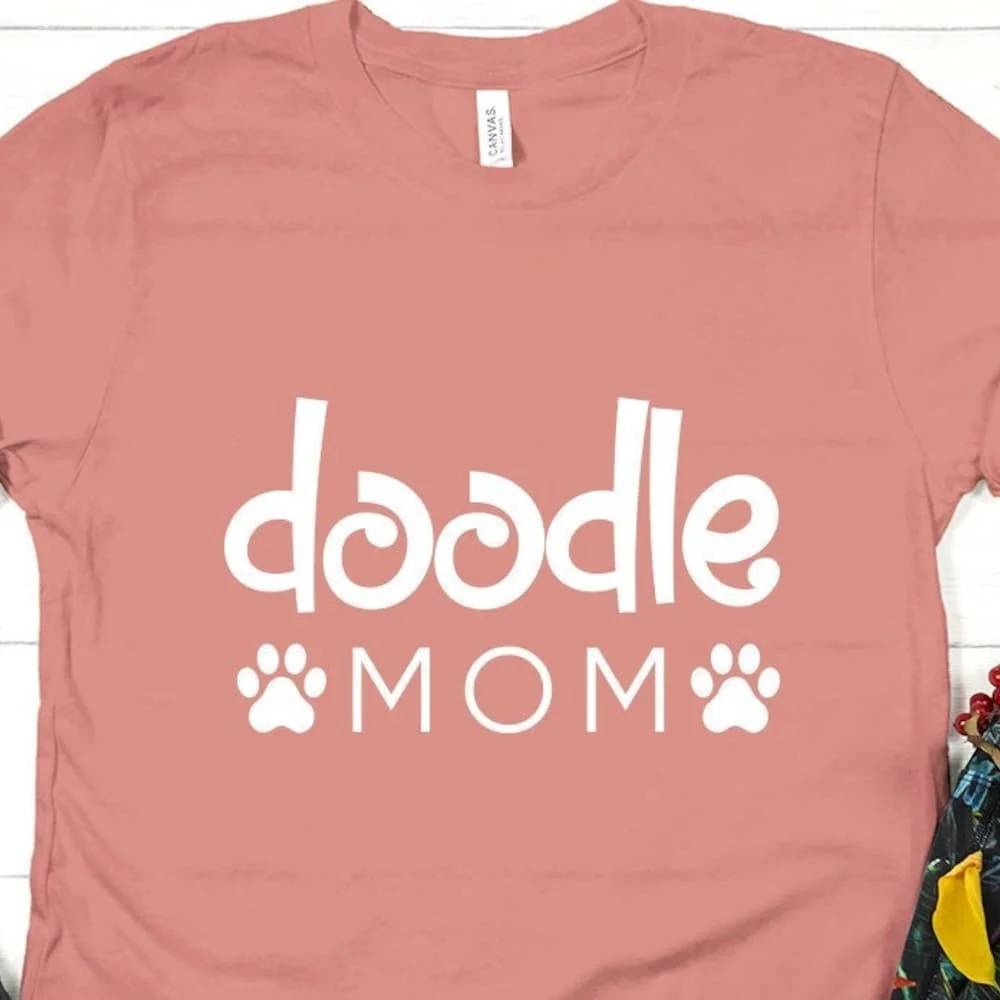 

Рисунок мамы Футболка Собака Мама Рождество