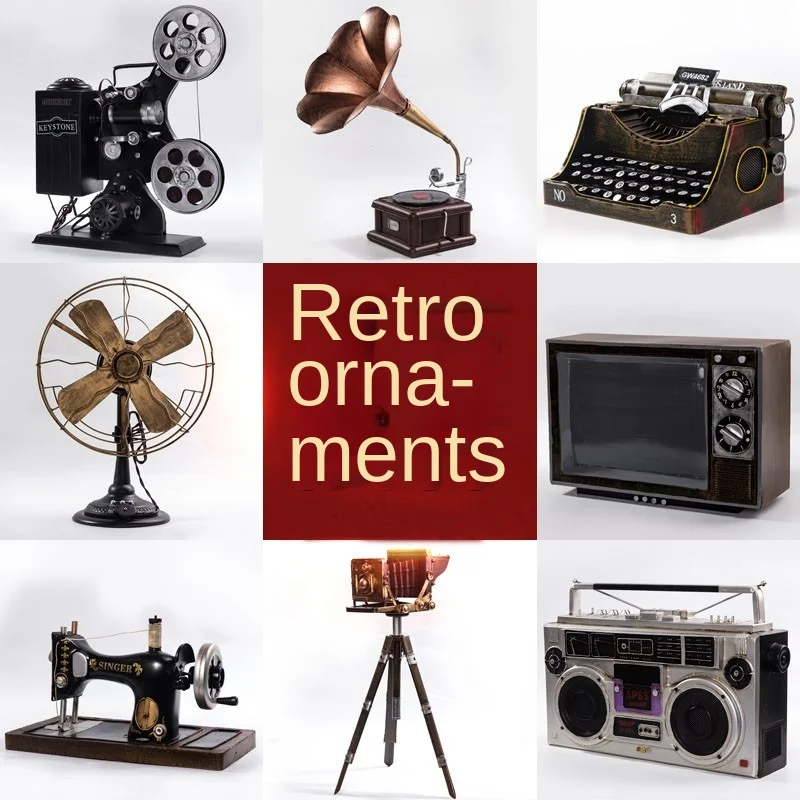 Retro TV and Phonograph Props, Antique Radio Props, Nostalgic, Home Decor, Photography Props, Vintage Models