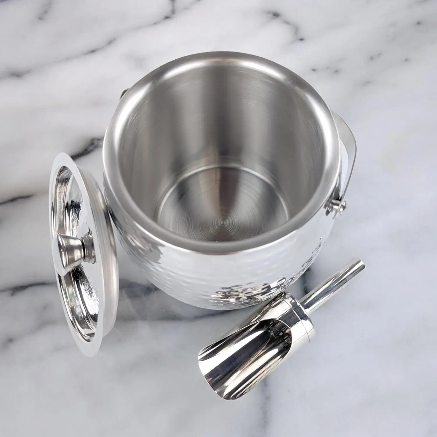 

3-QT Insulated Ice Buckets For Parties With Lid And Scoop - Iceberg Anchored Wine Chiller Champagne Bucket For Cocktail Bar,cust