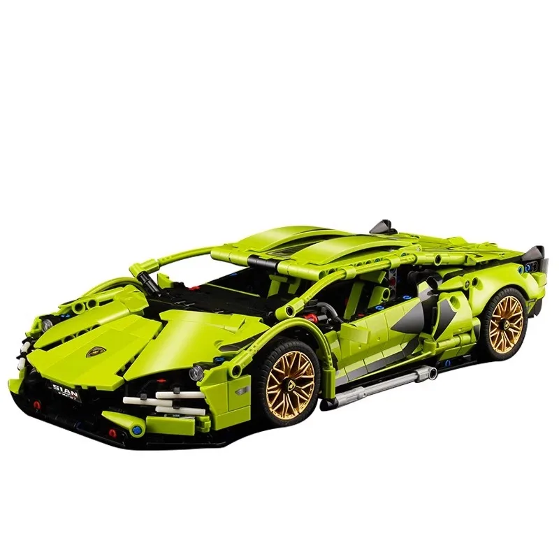 1200 PCS Tec 1:14 Lamborghini Sports car building blocks Assemble brick car toys for girls birthday presents Christmas presents