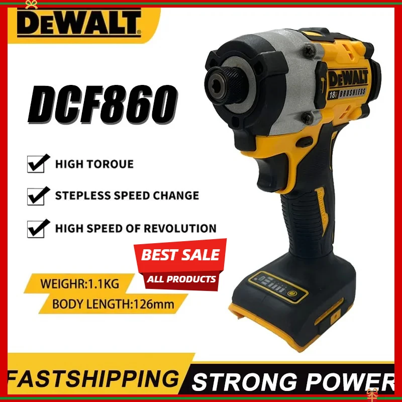 

Аккумуляторная компактная дрель-шуруповерт Dewalt DCF860 20В, бесщеточная, электрическая, перезаряжаемая, обновленная версия