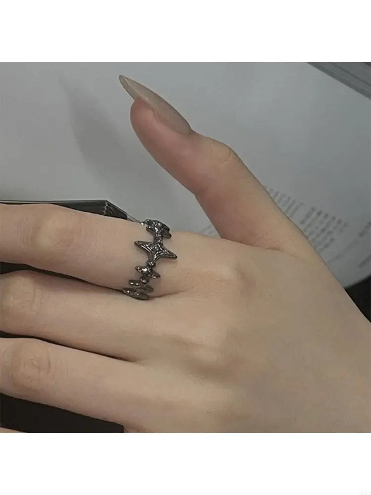 2026 New Personalize Styles Star Shaped Open Rings with Adjustable Feature in Alloy for Unique Fashion Statement