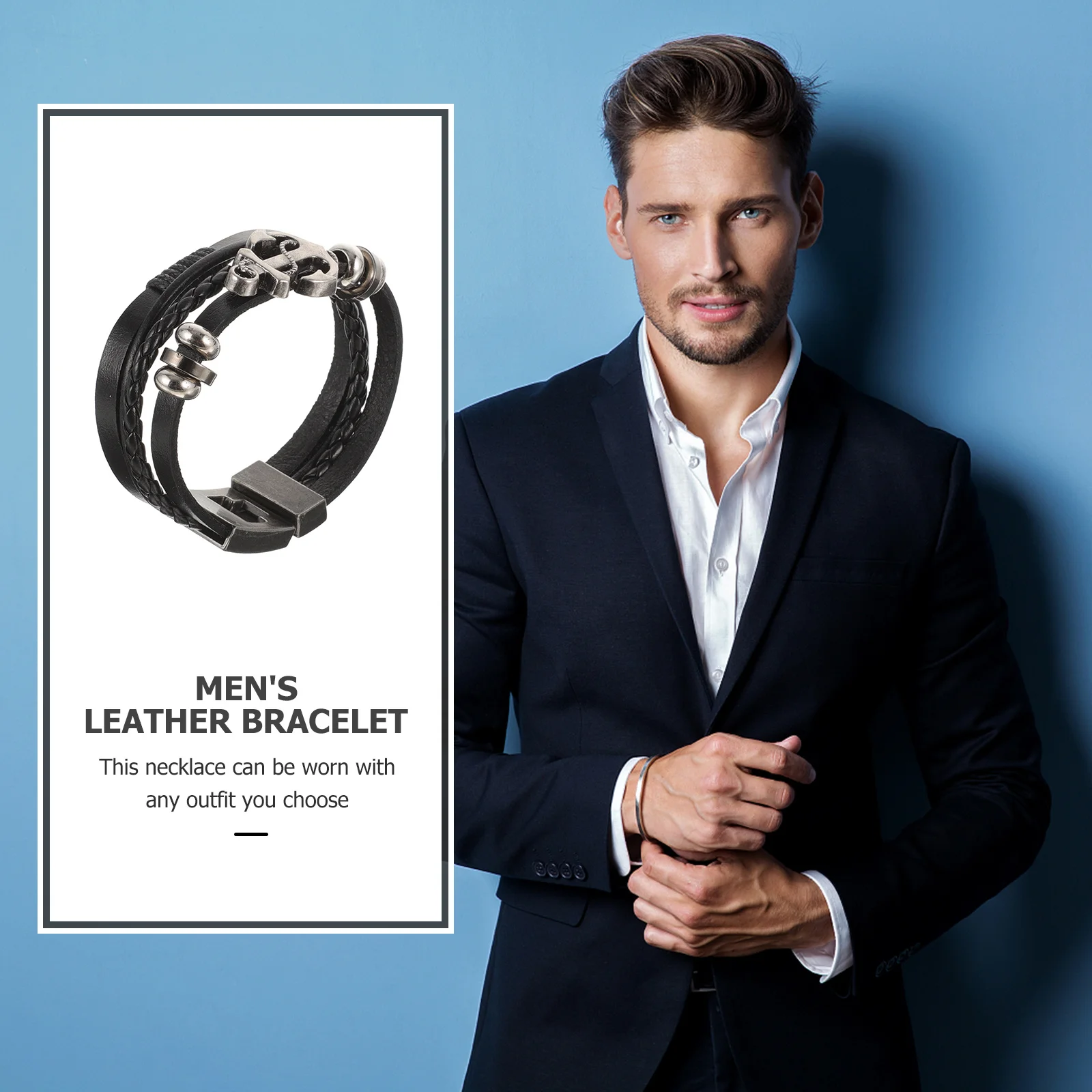 

Bracelet Set Adjustable Fashion Hand Chain For Men Women Retro Wrist Chain Alloy Bangle Party Daily Wear