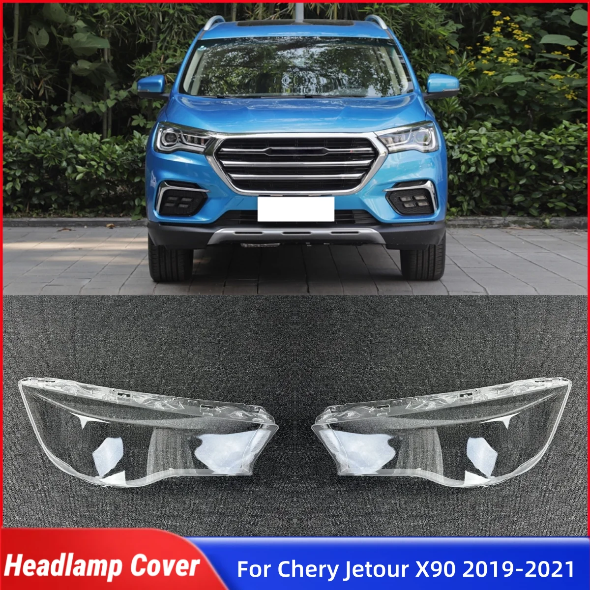

Для Chery Jetour X90 2019 2020 2021, крышка объектива передней фары автомобиля, абажур, линза для фар