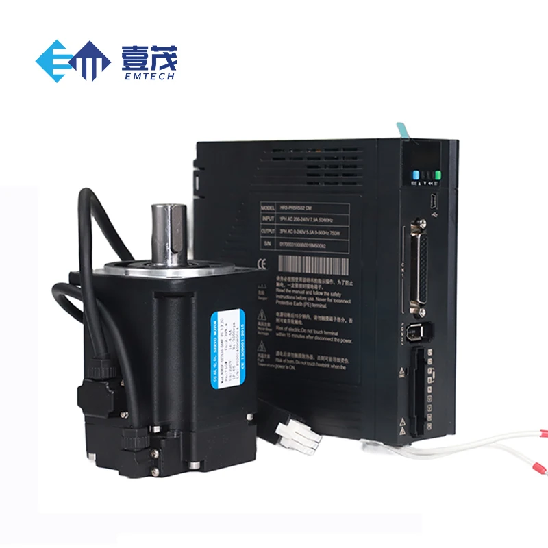 750W 220V AC Explosion-proof Servo Motor Encoder 3000RPM 17bit Single-Phase 60Hz Customized Connector Medical Equipment