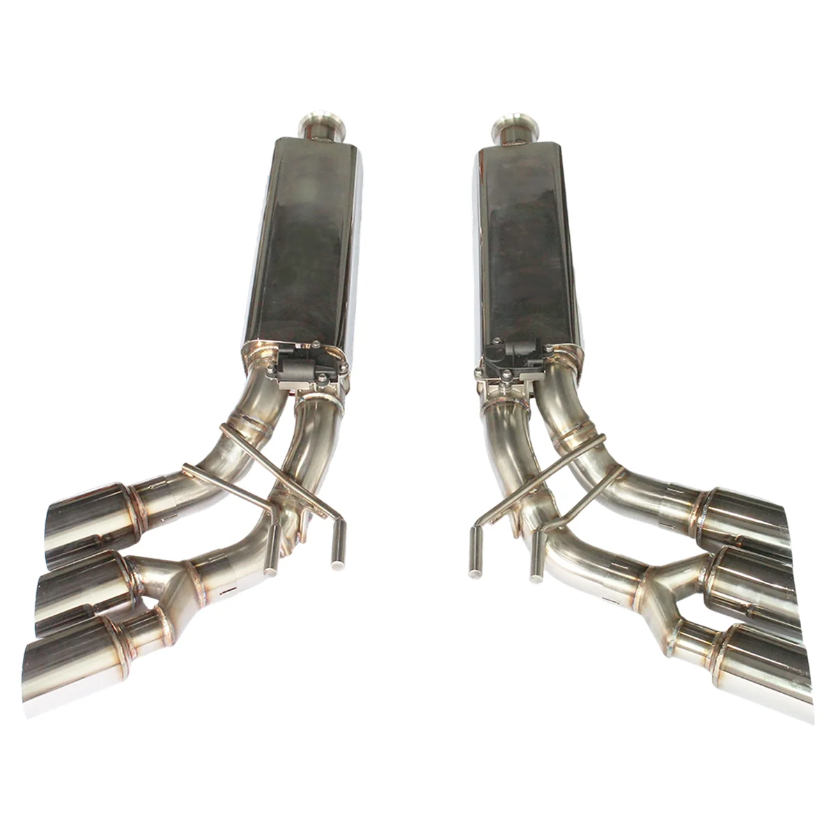 Off-Road Titanium Valvetronic Exhaust for W463 4.0L V8 SUV - Quad Mode, Carbon Tips, Direct Bolt-On