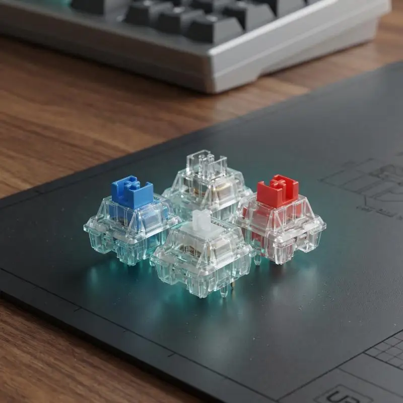 

22-мм пружинный переключатель 35gf 700Gs RGB прозрачный, магнитный, линейный, для магнитной механической клавиатуры, заводская смазка