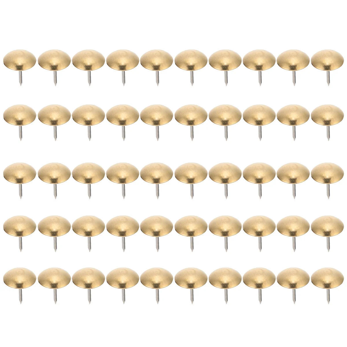 50 Pcs Nail Kits Upholstery Nails Furniture Pin Sofa Thumbtacks Decoration Copper Golden Decorative Push