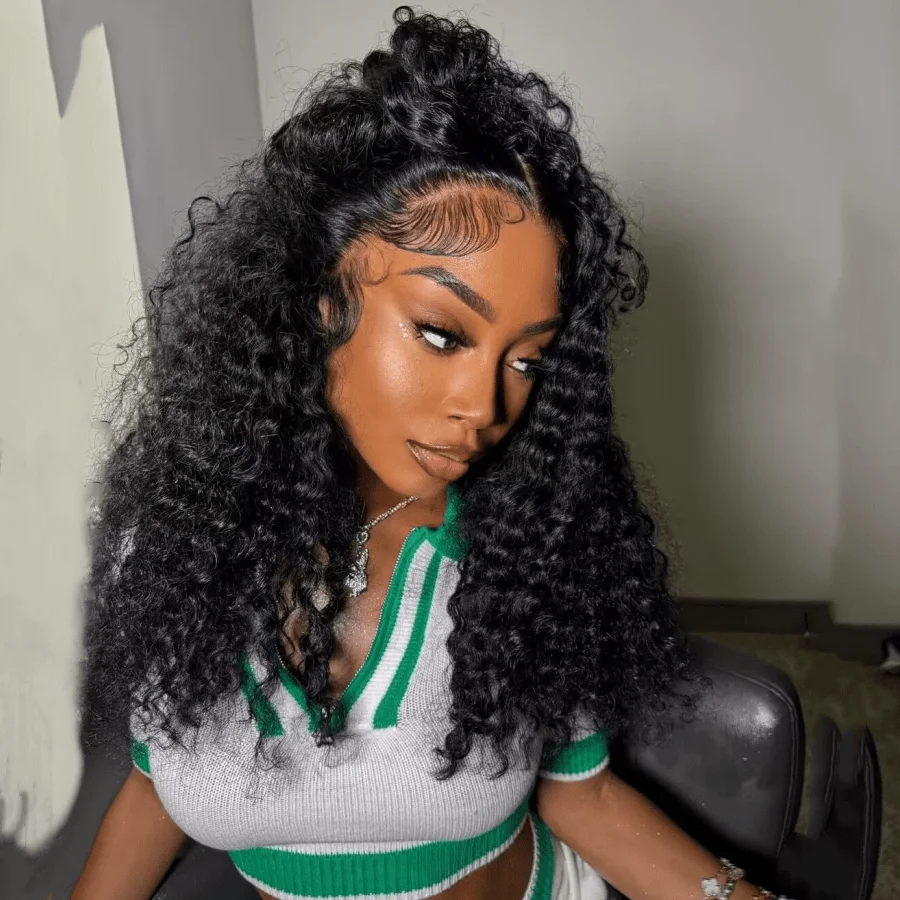 200% 14 18 بوصة قصيرة مجعد بوب الباروكات 13x4 الدانتيل الشفاف الباروكات الأمامية البرازيلي شعر بشري لعذراء قبل قطعها مع شعر الطفل