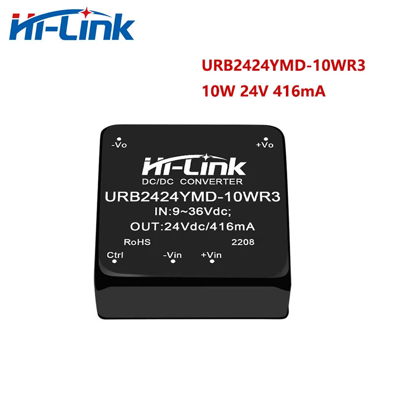 

Hi-Link New Model URB2424YMD-10WR3 10W 24V 416mA DC DC Converter Isolated Power Supply Intelligent Module Smart Home