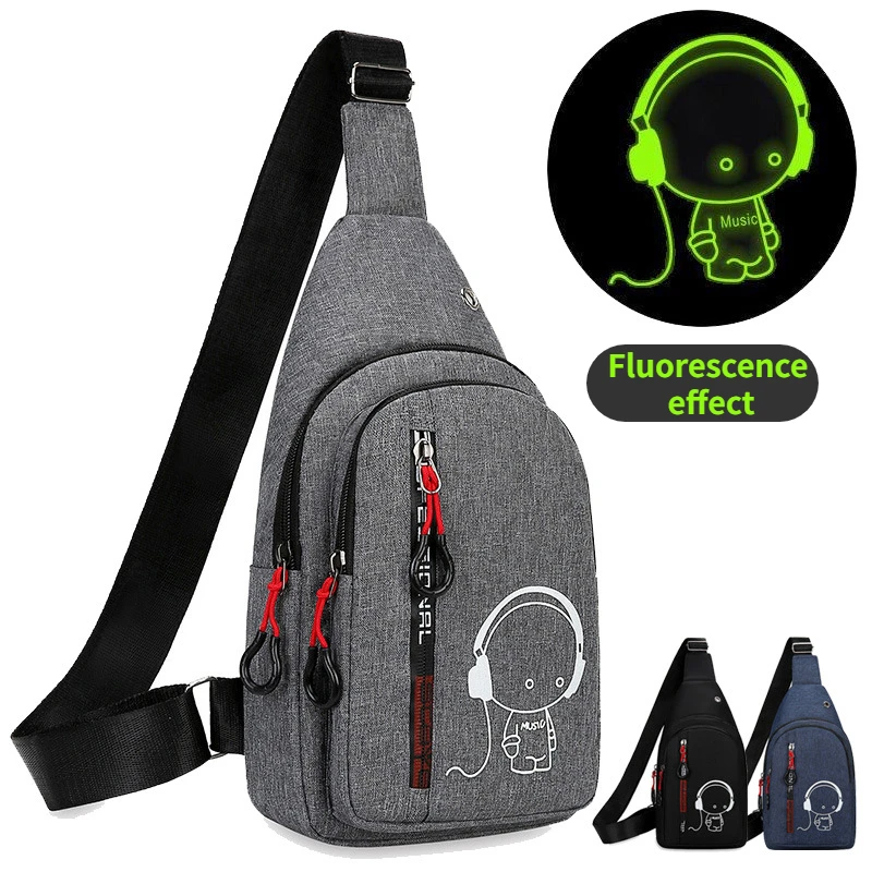 Brusttasche Herren One Shoulder Umhängetasche Große Kapazität Outdoor Sport und Freizeit Mode Kleine Umhängetasche Große Kapazität