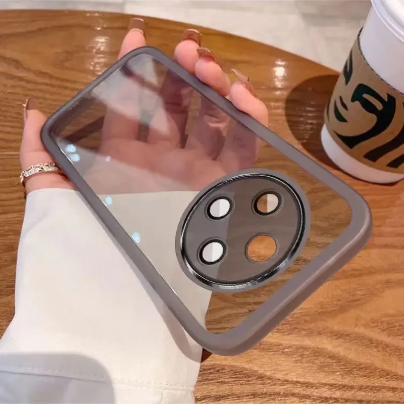 ل ممن لهم رينو 12 F FS 5G جراب هاتف ممن لهم Reno12F حالات رينو 12FS 4 جرام الفاخرة لينة الوفير واضح الغطاء الخلفي