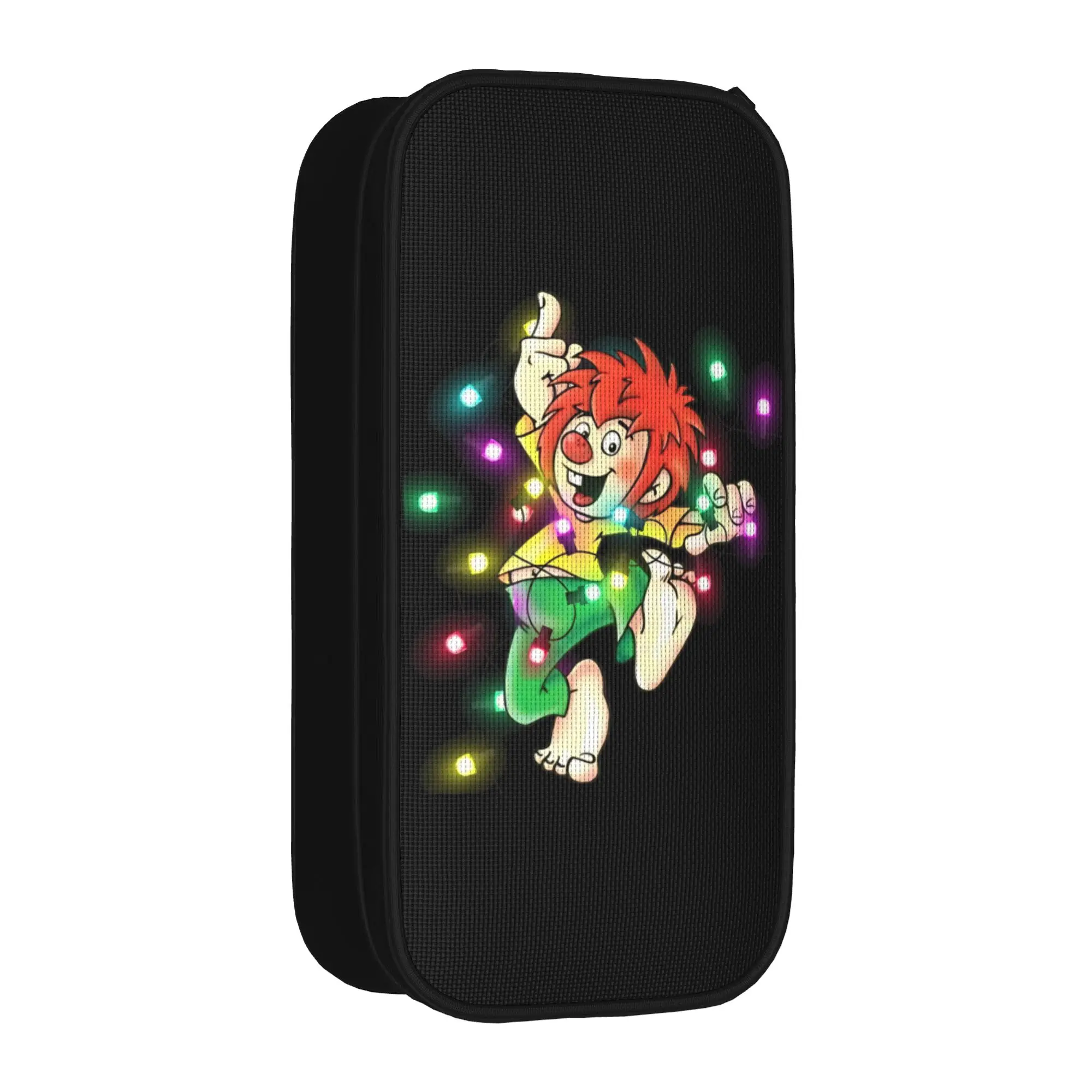 

Pumuckl Tanz zu Weihnachten Pencil Case Pencilcases Pen Holder for Girls Boys Large Storage Bags Supplies Cosmetic Stationery
