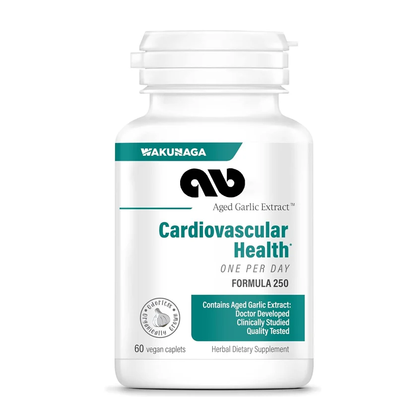 

Aged garlic extract formula 250, cardiovascular health, 60 vegetarian capsules