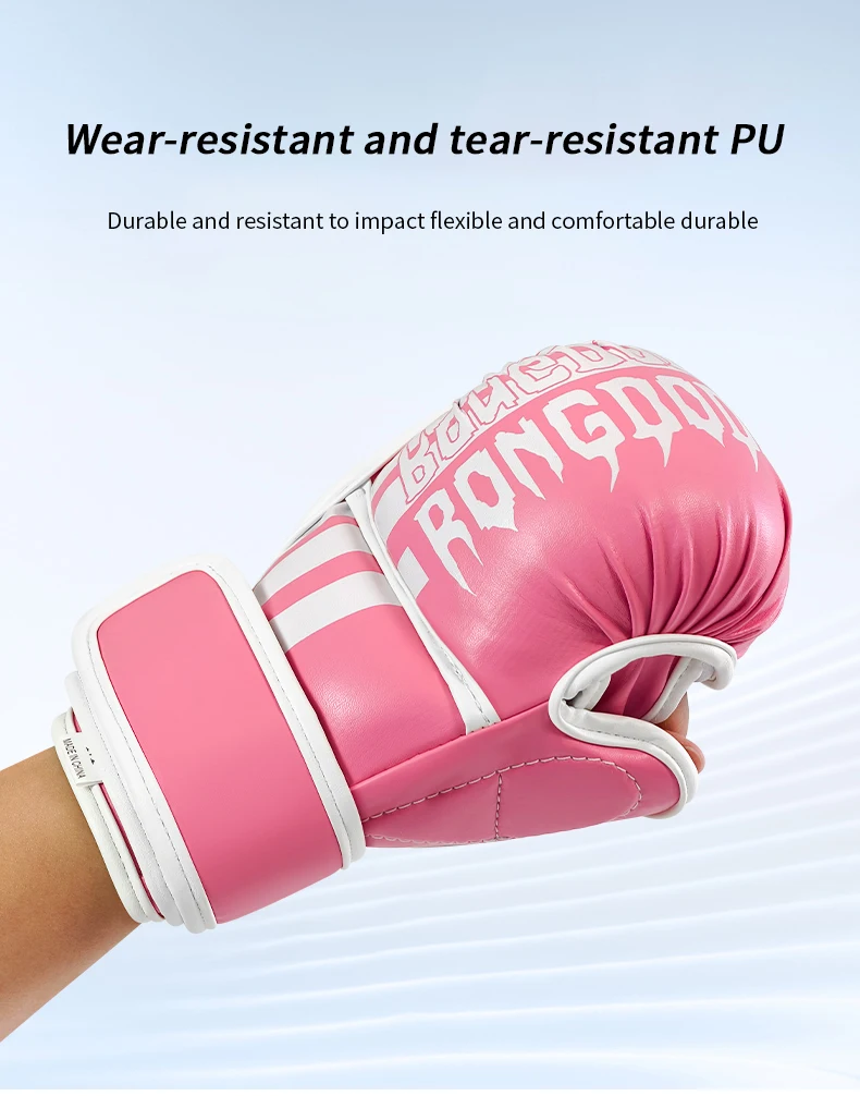 MMA Boxing Gloves Half Finger Sandbag Karate Muay Thai Training kicking Gloves