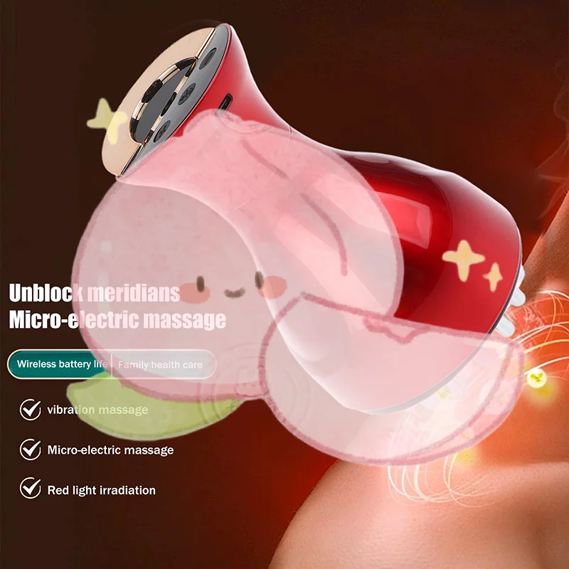 

Electric Meridian Brush Anti Cellulite Gua Sha Body Massager Vibrate Microcurrent Hot Compress Scraping Lymphatic Drainage Care