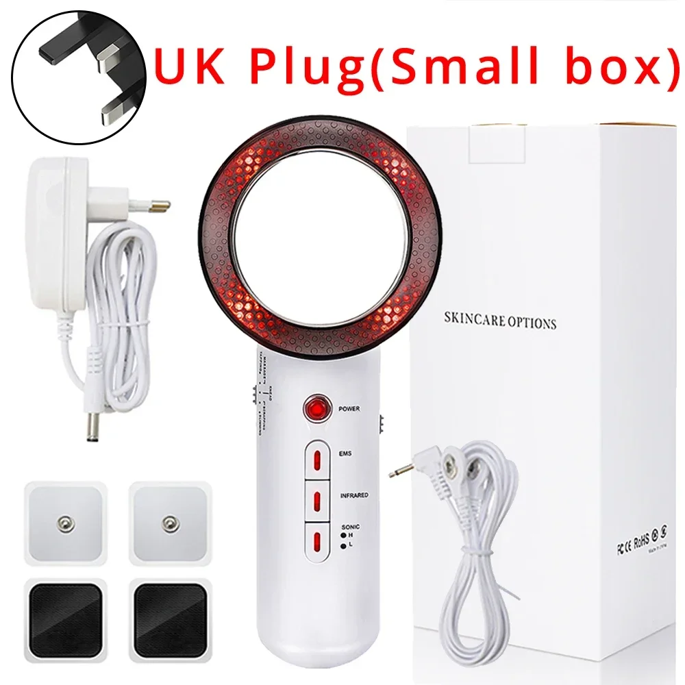 NONE Ultraschall 3 in 1 Kavitation EMS Abnehmen Massagegerät Fatburner Cellulite Hautpflege Infrarot Fettentfernung Therapie Schönheitsgerät 5