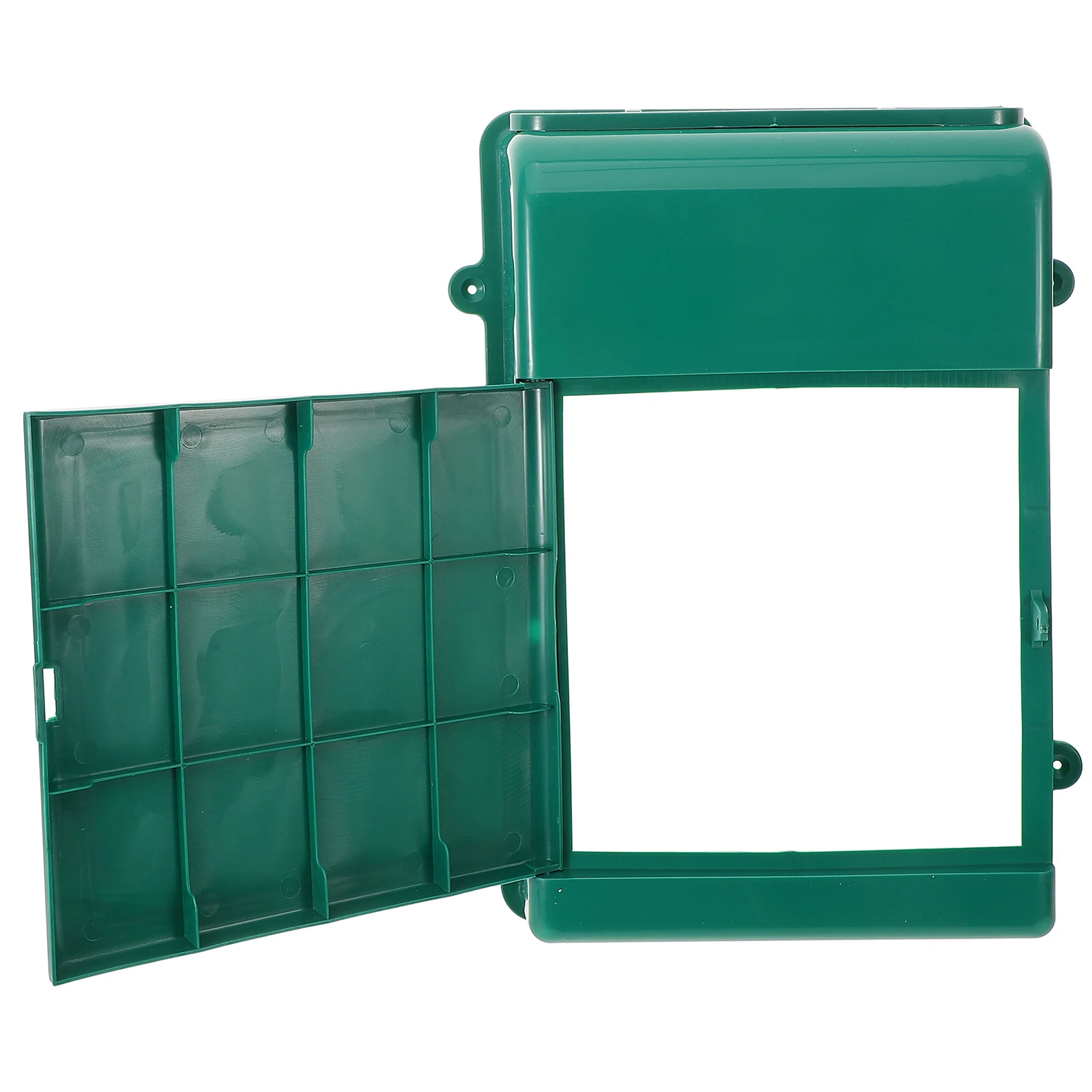 

Wall Mount Rainproof Suggestion Box Plastic Outdoor Household Office Mailbox Green Color No Lock Durable Sturdy Storage Capacity
