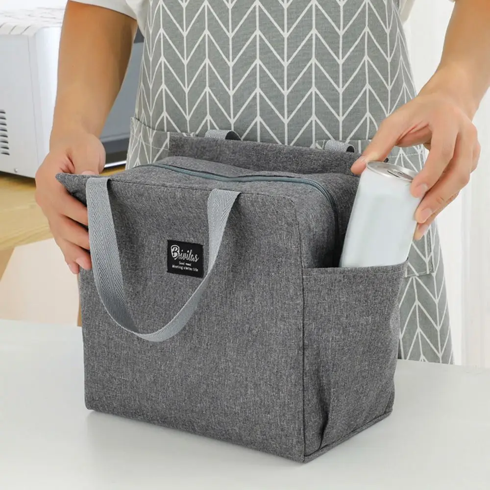 Large Capacity Cooler Bag Waterproof Oxford Portable Zipper Thermal Lunch Bags For Women Lunch Box Picnic Food Bag Multifunction