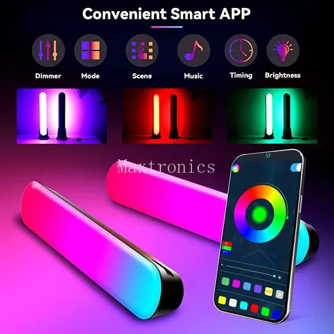 Luce pickup RGB Bluetooth/TUYA con telecomando Luce ritmica musicale USB per camera Bar Atmosfera natalizia Lampada da tavolo Decor