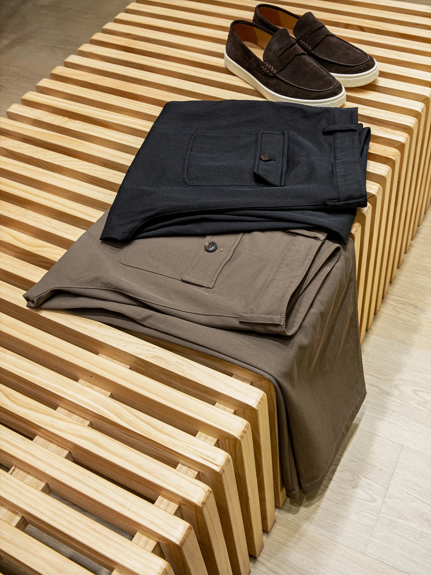 بنطال كاجوال مستقيم للرجال من القماش الوظيفي PR #4