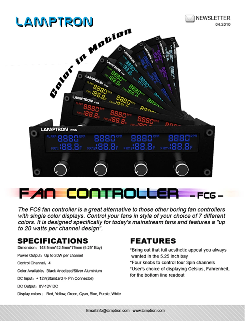 lamptron-fc6-525-bay-fan-controller