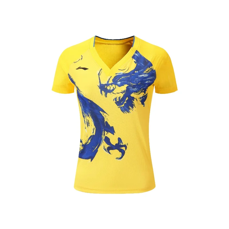 2026 New Badminton Sportswear Table Tennis Short-sleeved Limited Edition Competition Suit Breathable Sweat-absorbent Top T-shirt - view 6