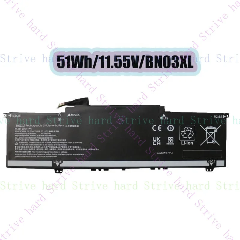 

New For HP Envy x360 BN03XL 11.55V 51Wh Laptop Battery L77034-005 L76965-2C1