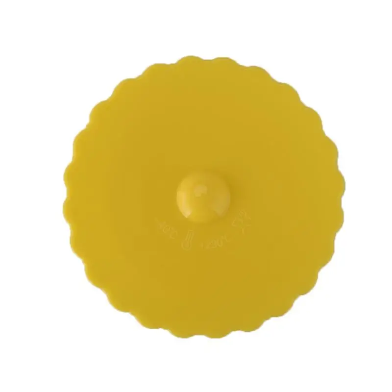 Cute Water Drinking Cup Lid Silicone Antidust Bowl Cover Cup Seals Glass Heat Resistant Tea Cup Lids Diameter 10cm