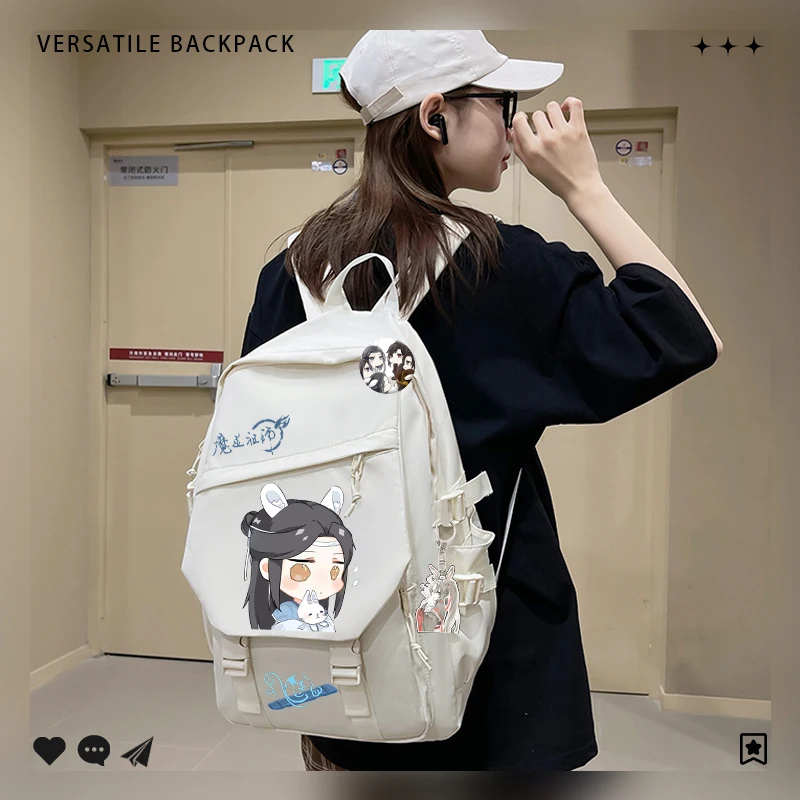 Anime Mo Dao Zu Shi Wei WuXian Lan Wangji  Ancient Style Backpack School Bag Student Casual Large Capacity Fashion Shoulder Bags