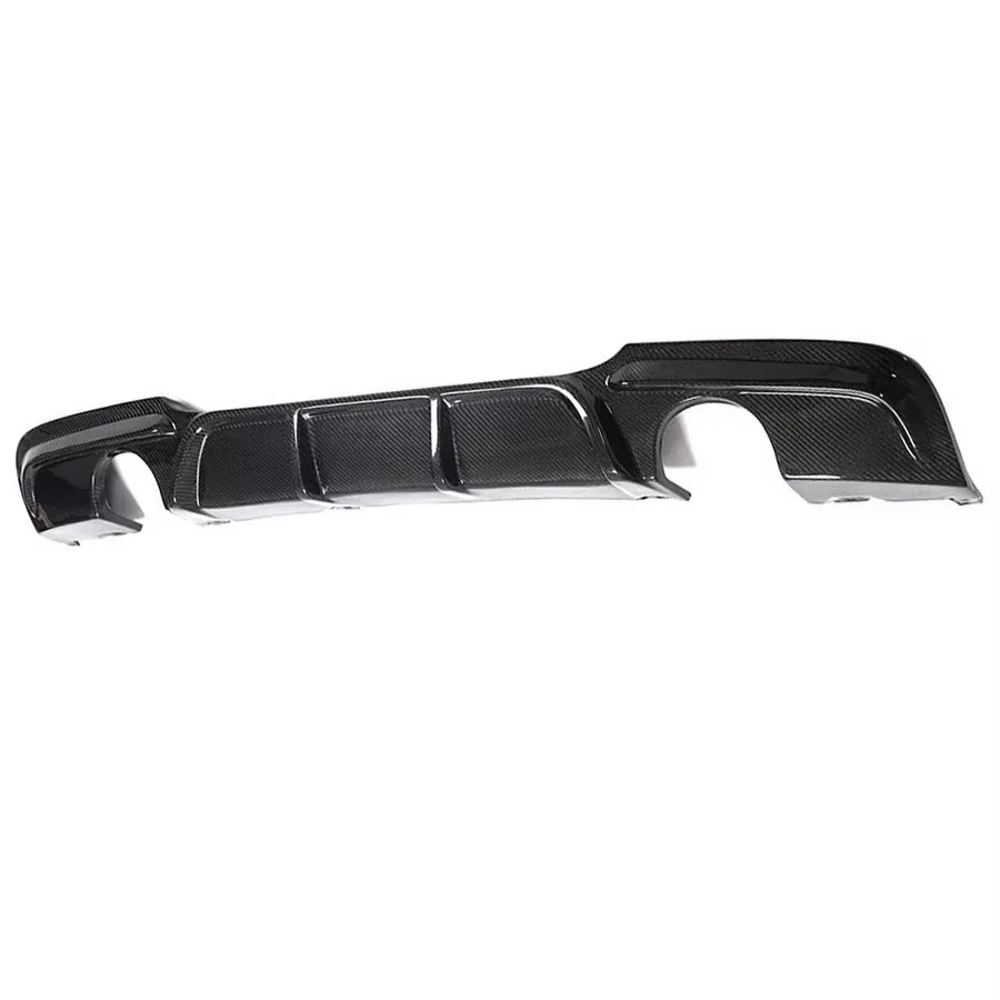 For BMW 3 Series E90 320 330 2005-2011 Carbon Fiber Car Rear Bumper Diffuser Rear Splitters Spoiler Back lip K Style Body Kit - view 5