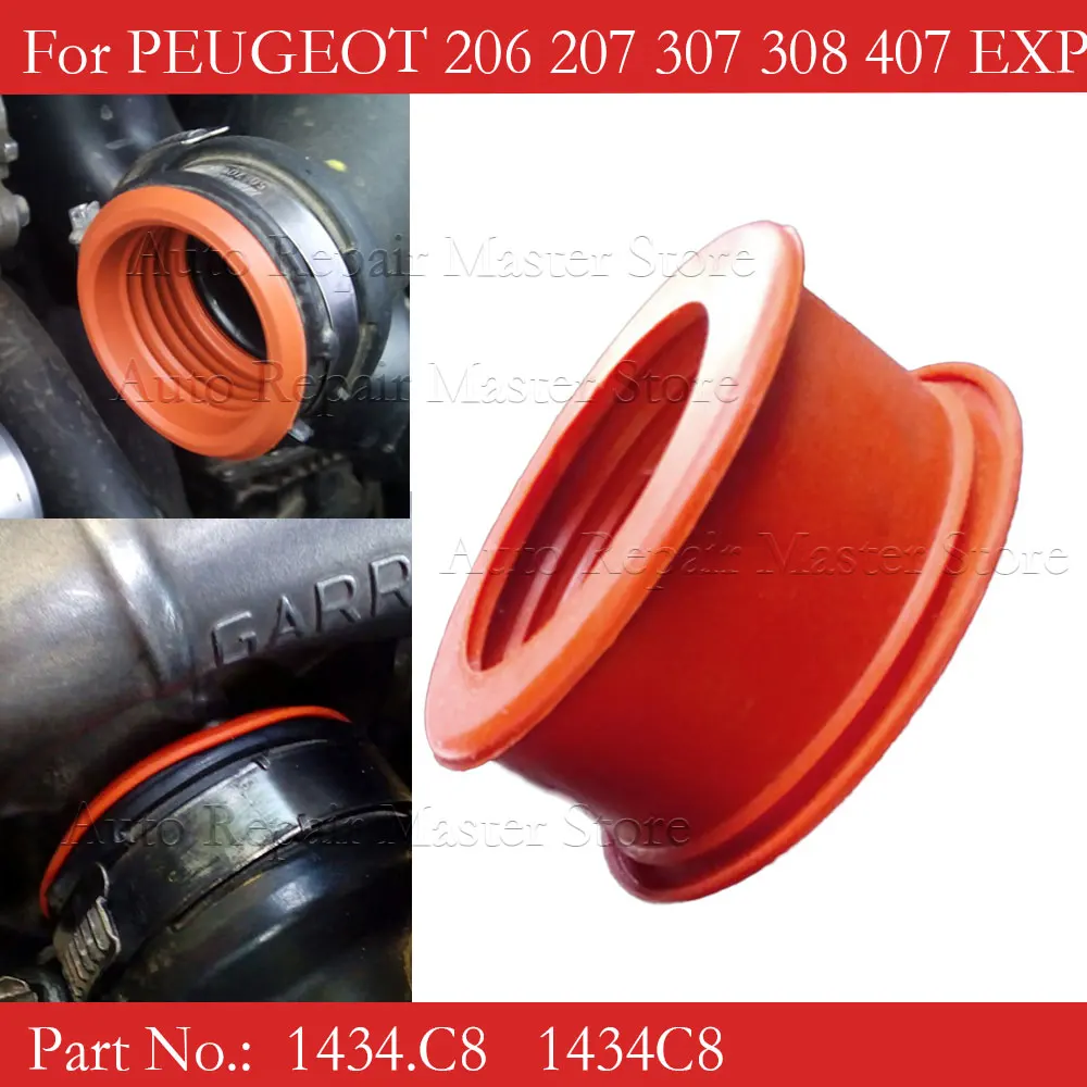 Turbo rękaw gumowy Turbo przewód powietrzny rękaw 1434 C8 dla PEUGEOT 206 207 307 308 407 ekspert PARTNER 1.6 HDI 1434.C8