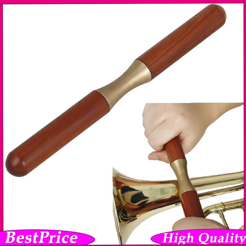 

Saxophone Pressure Roller with Wooden Handle – Sheet Metal Repair Tool Dented Body Roller for Trumpet, Trombone Saxophone & More